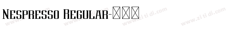 Nespresso Regular字体转换